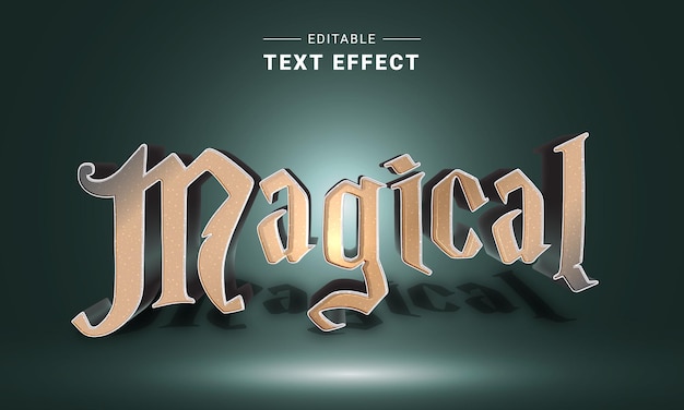 Vector editable text effect for illustrator