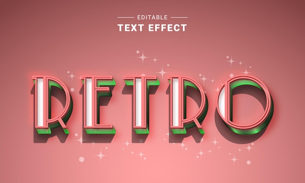 Vector editable text effect for illustrator