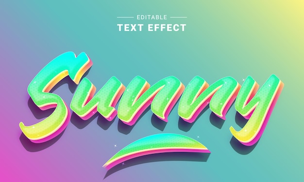 Editable text effect for illustrator