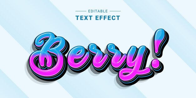 Vector editable text effect for illustrator