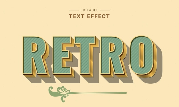 Vector editable text effect for illustrator