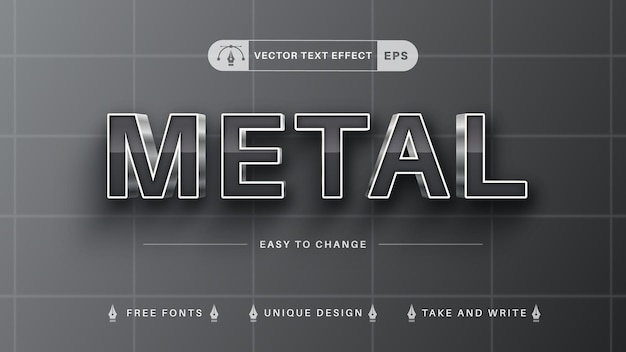 Vector editable text effect illustrator