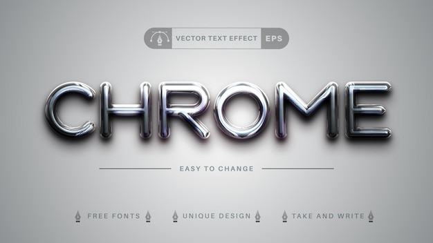 Vector editable text effect illustrator