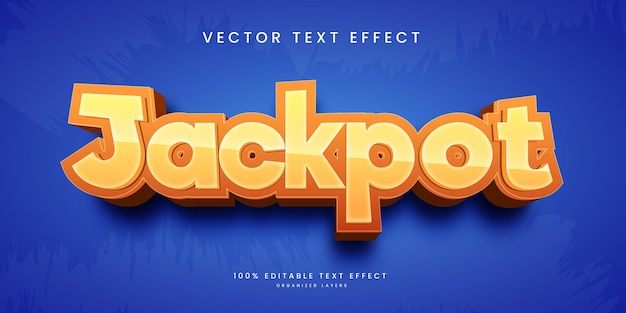 Editable text effect in jackpot style