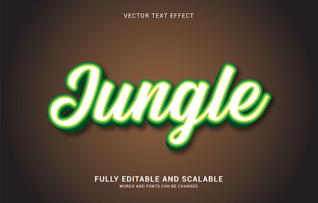 Editable text effect Jungle style can be use to make Title