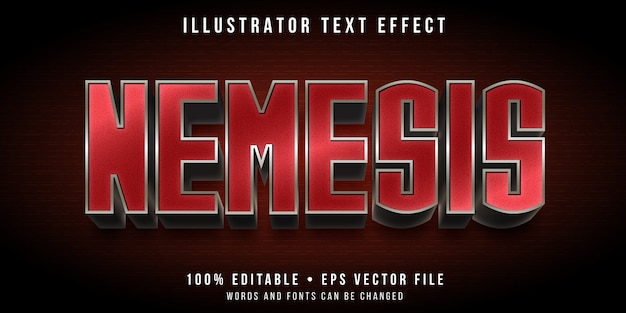 Editable text effect - metal cyborg style