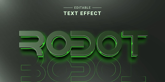 Vector editable text effect mockup vector graphic style