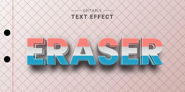 Editable text effect mockup vector graphic style