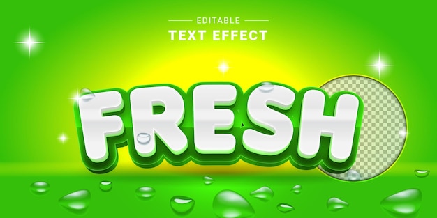 Editable text effect mockup vector graphic style