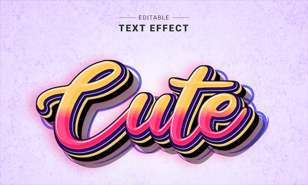 Editable Text Effect Mockup Vector Graphic Style