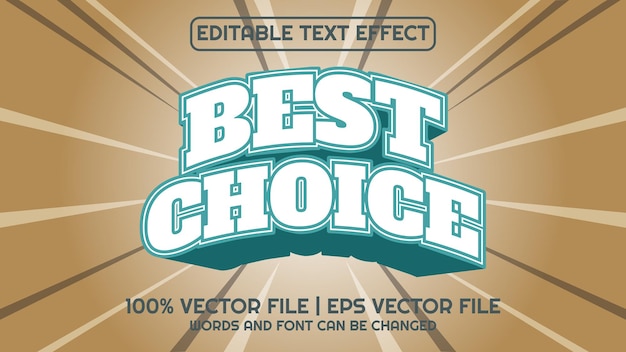 Editable text effect modern 3d best choice and minimal font style