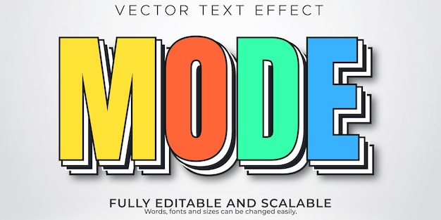 Effetto di testo modificabile moderno, 3d creativo e stile di carattere minimale