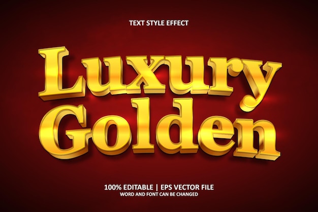 Editable text effect modern elegant 3d style