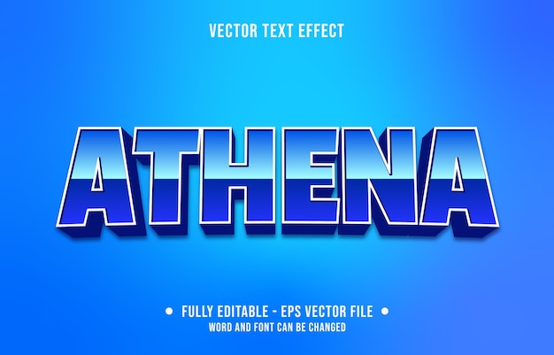 Vector editable text effect modern gaming style