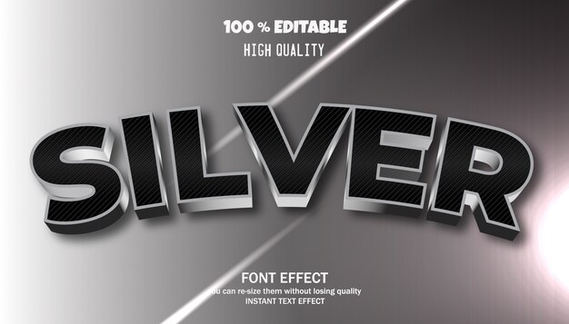 Editable text effect, modern styled 3d trendy font