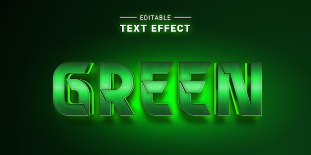 Editable text effect in modern trendy style