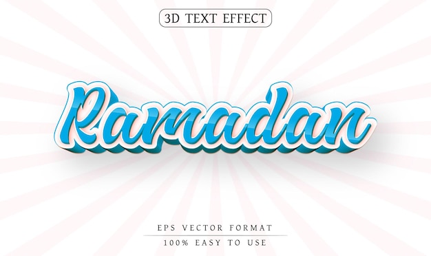 Editable text effect ramadan text style