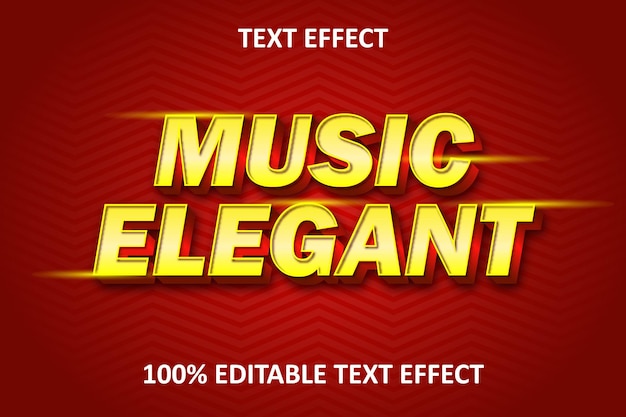 Editable text effect red yellow