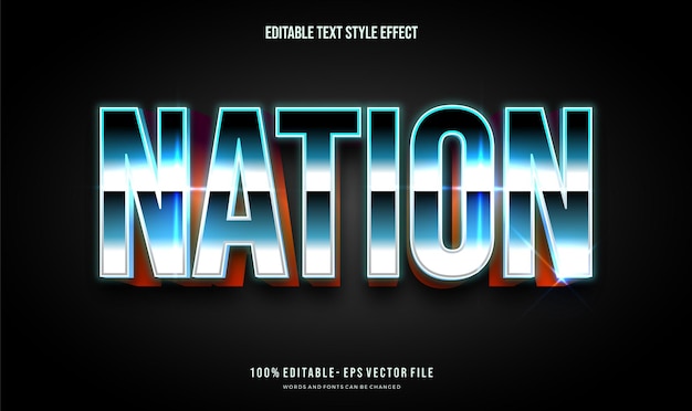 Vector editable text effect retro text style effect editable fonts vector files