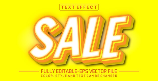 Editable text effect Sale text effect