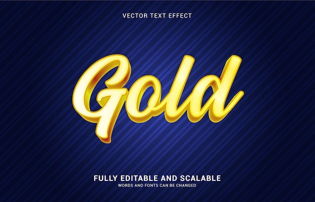 Editable text effect, SHiny Gold style can be use to make Title