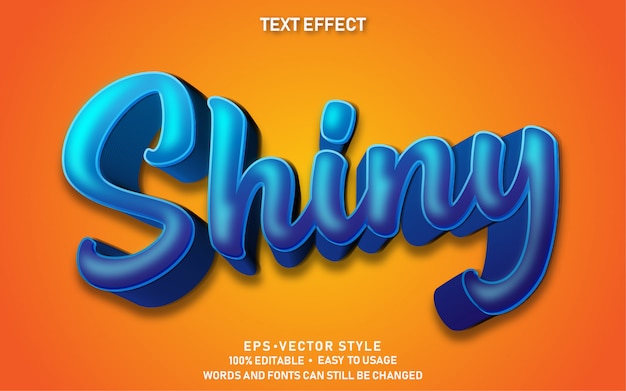 可以編輯的文字效果 Shiny