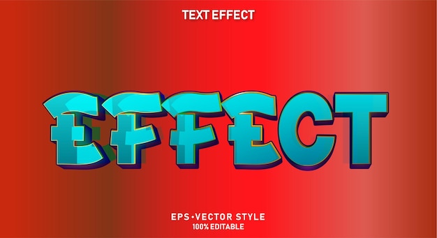 Vector editable text effect silent text on background style template