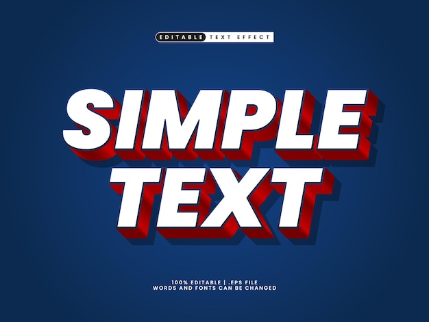 editable text effect simple text suitable for a headline promotion