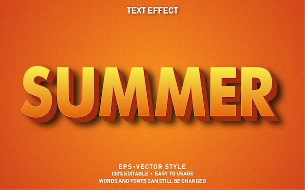 Editable Text Effect Summer