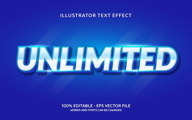Editable text effect, unlimited style illustrations