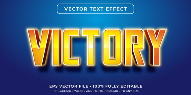 Editable text effect in victorious text style