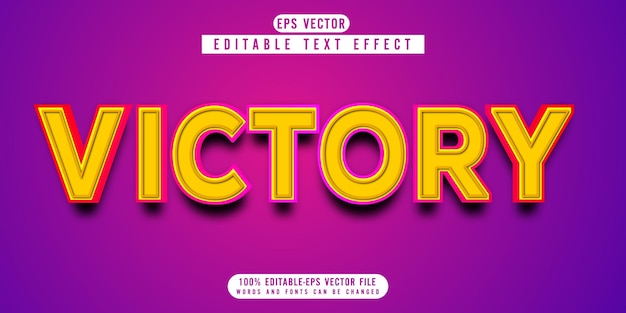 Editable text effect in victorious text