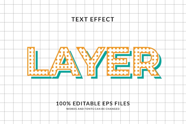 Editable text effect with dots pettern