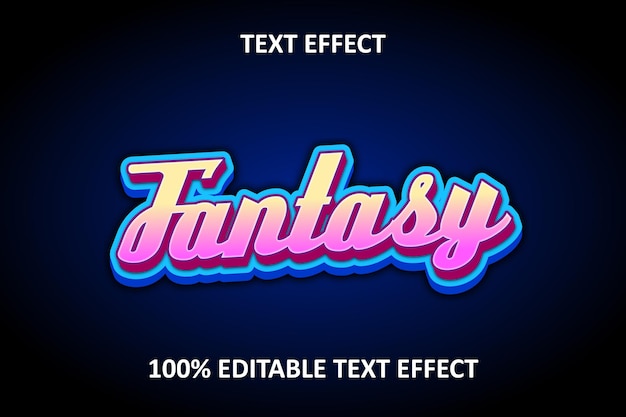 Editable text effect yellow pink