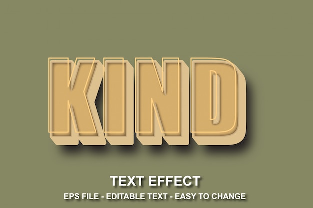 Editable text effect youth style