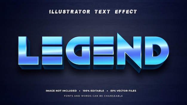 Editable text effect