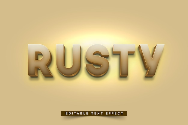 Vector editable text effect