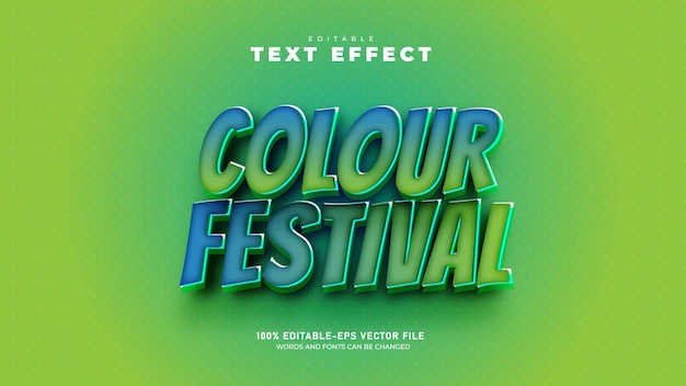 Vector editable text effect