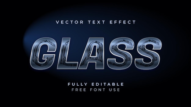 Vector editable text effect