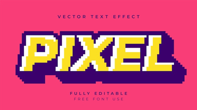 Vector editable text effect