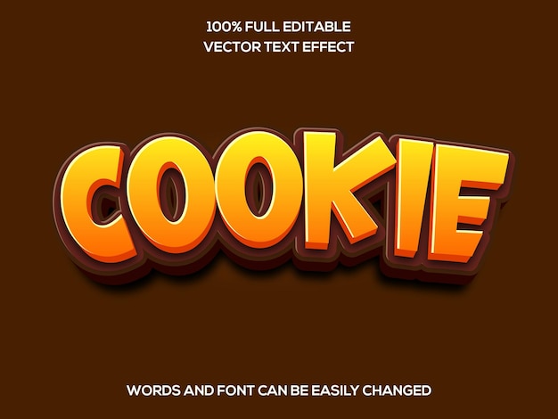 Editable text effect