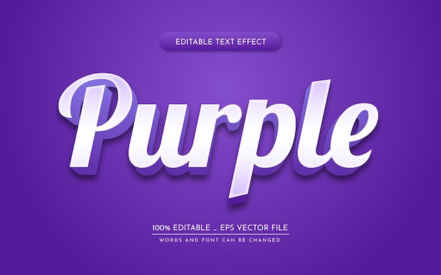 Editable text effect