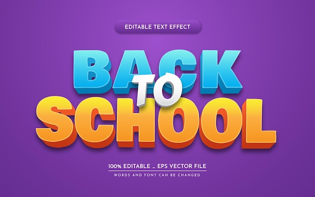 Vector editable text effect