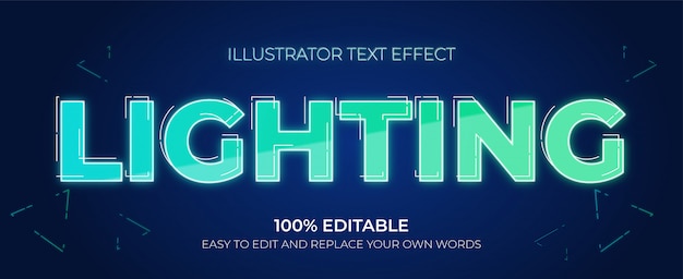 編集可能なテキストエフェクト-ライティングテキストエフェクト