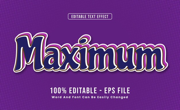 Editable Text Effects Maximum Words and fonts can be changed