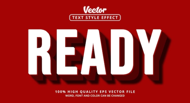 Editable text effects, ready text with modern style