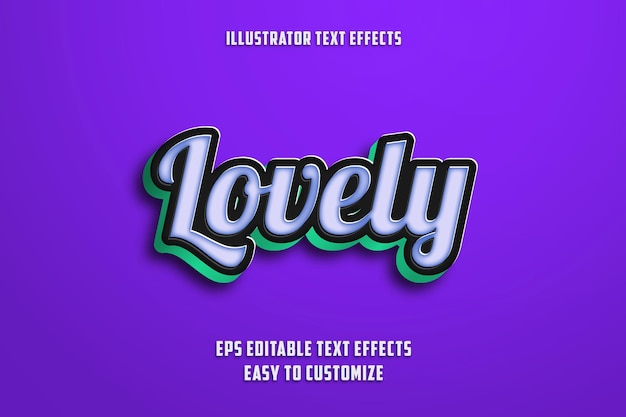 Editable Text Effects Style