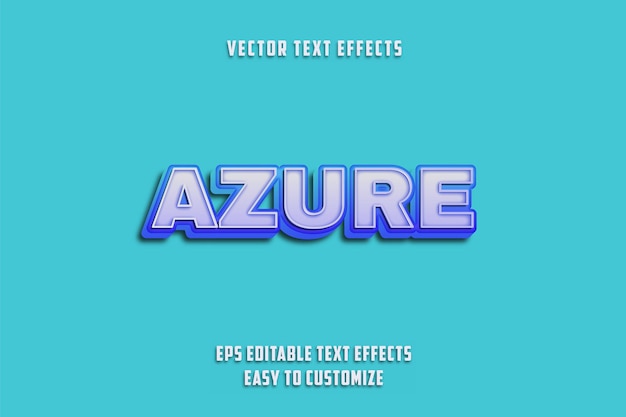 Editable text effects style