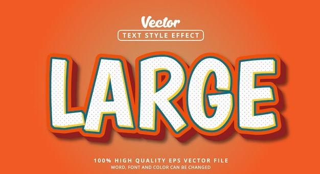 Editable text effects text Large layered style and color combination modern style