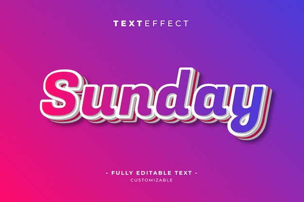 Editable  text and font effect style template